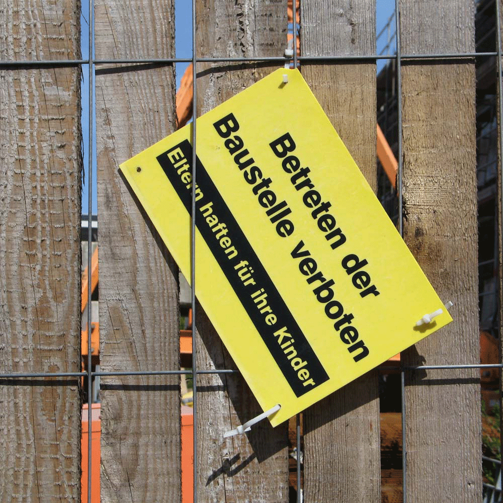 Baustelle - Betreten-verboten