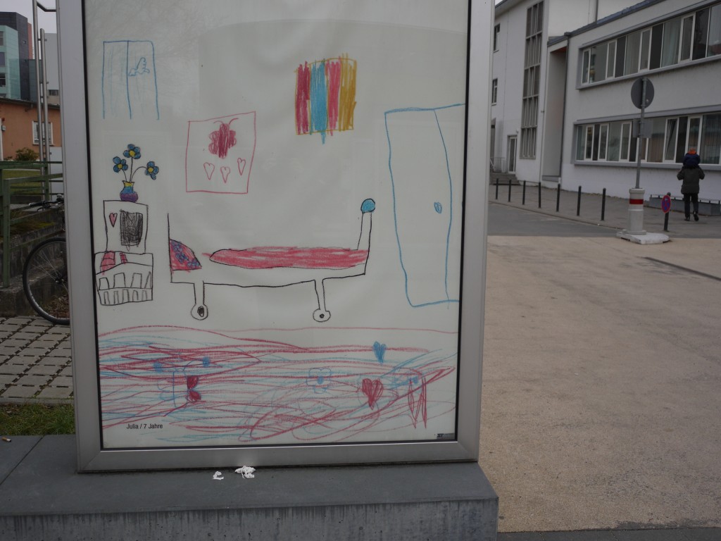 Kindergemälde Krankenzimmer