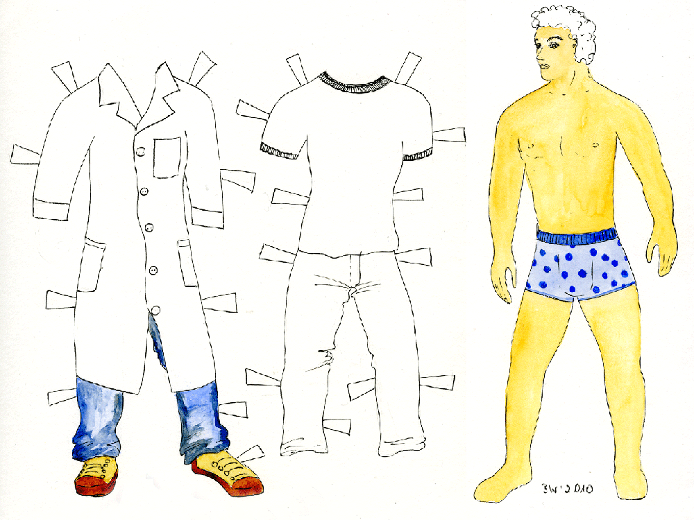 Paperdoll-Medizinstudent