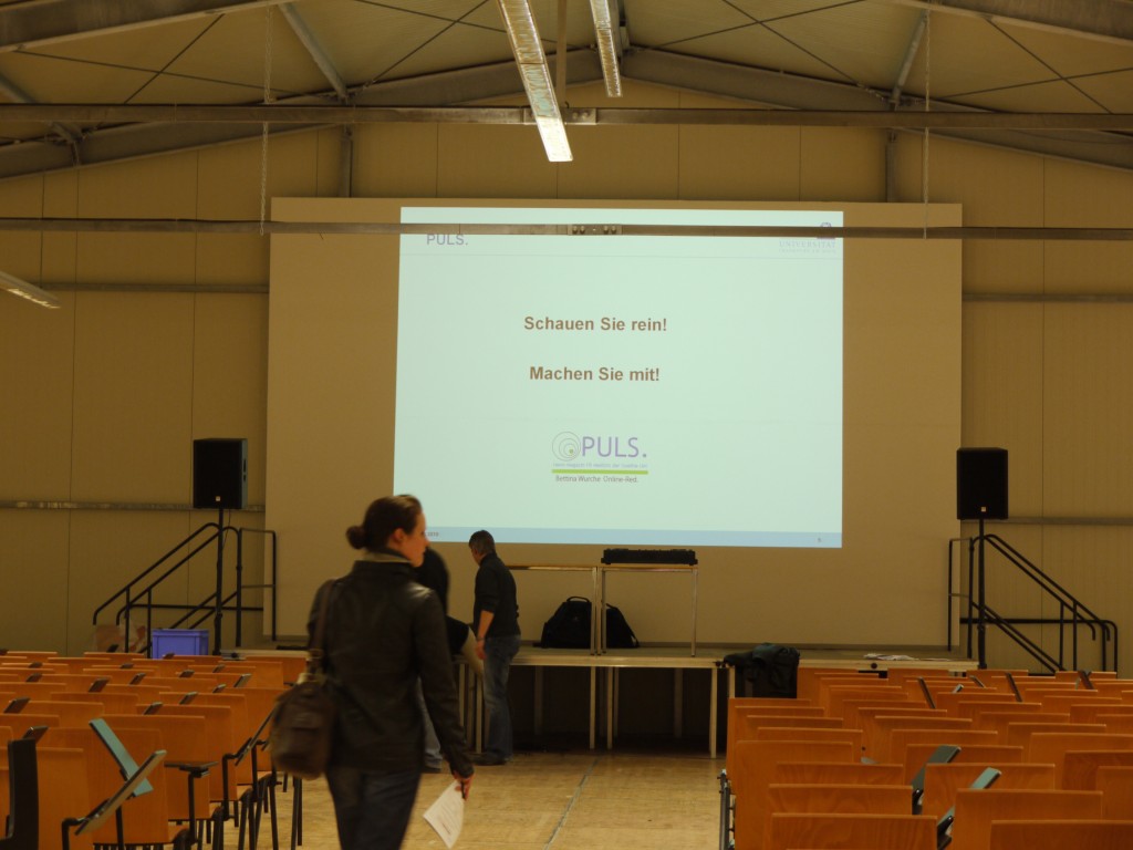 PULS im Interimshörsaal