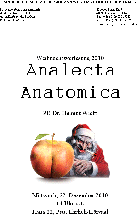 Plakat Weihnachtsvorlesung 2010