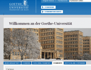 Goethe Universität Homepage: Relaunch